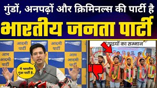 गुंडों, अनपढ़ों और Criminals की पार्टी है BJP - AAP MP Raghav Chadha