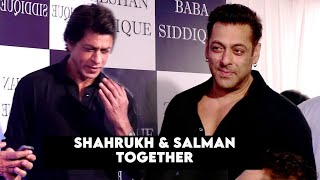 Shahrukh Khan & Salman Khan Together Spotted At Baba Siddiqui Iftar Party 2022