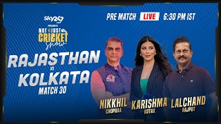 Indian T20 League: Match 30: Rajasthan vs Kolkata - Pre-Match Live Show Not Just Cricket