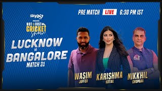 Indian T20 League: Match 21: Lucknow vs Bangalore - Pre-Match Live Show Not Just Cricket