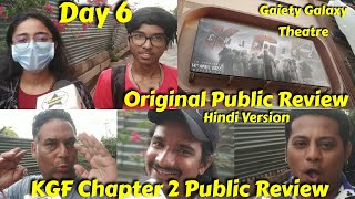 KGF Chapter 2 Movie PUBLIC Review Day 6 Hindi Version At Gaiety Galaxy Theatre In Mumbai