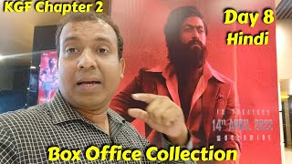 KGF Chapter 2 Box Office Collection Day 8 Hindi Version