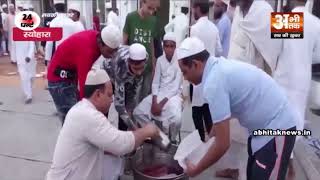 स्योहारा की जामा मस्जिद में रोजा इफ्तार पार्टी का आयोजन
