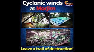 Cyclonic winds at Morjim. Leave a trail of destruction!