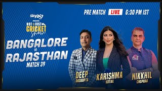 Indian T20 League, Match 39, Bangalore vs Rajasthan - Pre-Match Live Show 'Not Just Cricket'
