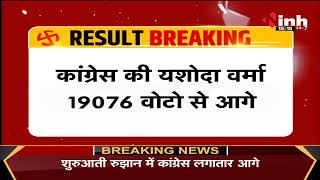 Chhattisgarh News || Khairagarh By-Election Results, Congress प्रत्याशी की बढ़त बरकरार