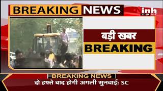 Jahangirpuri Demolition पर Supreme Court में सुनवाई जारी - Bulldozer पर जारी रहेगा ब्रेक