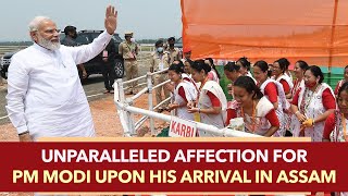 Unparalleled affection for PM Modi upon his arrival in Assam