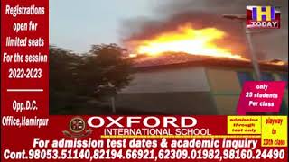 House on fire in Bilaspur Distt