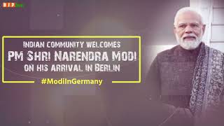 Indian community in Berlin extends a warm welcome to PM Shri @narendramodi. #ModiInGermany