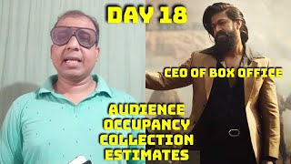 KGF Chapter 2 Audience Occupancy And Collection Estimates Day 18 Hindi Version