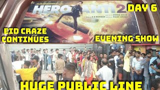 Heropanti 2 Movie Huge Public Line Day 6 Evening Show At Gaiety Galaxy Theatre In Mumbai