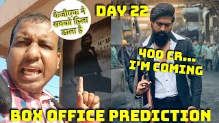 KGF Chapter 2 Movie Box Office Prediction Day 22 In Hindi Version, Dangal Ke Baad Ab Baari 400 Cr Ki