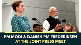 PM Modi  &  Danish PM Frederiksen At The Joint Press Meet | PMO