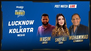 Indian T20 League, Match 53, Kolkata vs Lucknow - Post-Match Live Show 'Not Just Cricket'