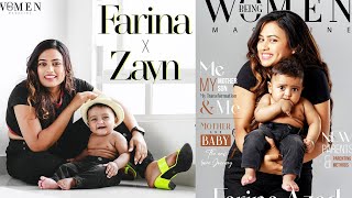 மகனை மாடலாக்கிய பாரதி கண்ணம்மா வெண்பா | Farina Photoshoot With Son