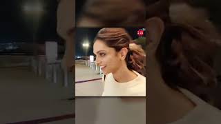 Deepika padukone fly from mumbai spotted at airport departure