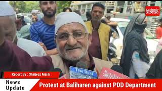 Protest at Baliharen against PDD Department