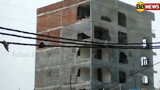 MCD का सख्त एक्शन, Madanpur Khadar Delhi MCD ने गिराई अवैध बिल्डिंग #aa_news @AA News