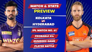 Kolkata Knight Riders vs Sunrisers Hyderabad - 61st Match of IPL 2022, Predicted XIs & Stats Preview