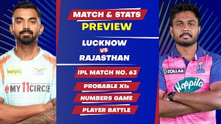 Lucknow Super Giants vs Rajasthan Royals - 63rd Match of IPL 2022, Predicted XIs & Stats Preview