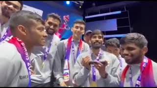 PM Shri Narendra Modi congratulates Indian Badminton Team after their Thomas Cup triumph.
