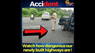 #Accident | Watch how dangerous our newly built highways are !