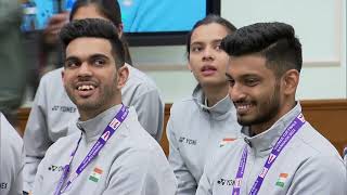 PM Modi's interaction with Indian badminton contingent for Thomas and Uber Cup | PMO