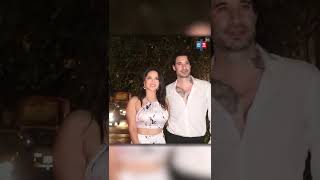 SUNNY LEONE WITH HUSBAND DANIEL WEBHER ATTENDS FRIENDS PARTY
