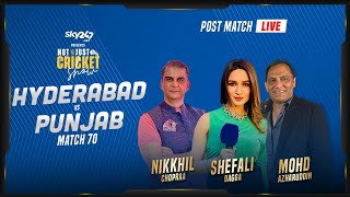 Indian T20 league, Match 70, Hyderabad vs Punjab- Post-match live show 'Not Just Cricket'
