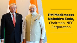 PM Modi meets Nobuhiro Endo, Chairman, NEC Corporation | PMO