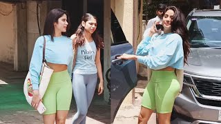 Janhvi Kapoor Spotted Post Workout In Santacruz - Watch Video
