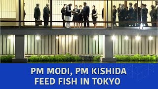 PM Modi, PM Kishida feed fish in Tokyo | PMO