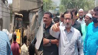 Moazam Khan Ka Ghussa | Bahadurpura Par Illegal Construction Demolish | SACH NEWS |