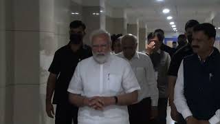 PM Modi takes a tour of Matushri K.D.P Multi-speciality Hospital in Atkot, Gujarat