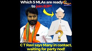 Which 5 MLAs are ready to join BJP? C T Ravi says Many in contact, waiting for party nod!