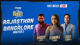 Indian T20 league, Qualifier 2, Rajasthan vs Bangalore- Post-match live show 'Not Just Cricket'