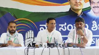 Shri Randeep Singh Surjewala addresses the media in Karnataka