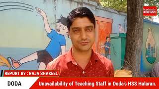 Unavailability of Teaching Staff in Doda's HSS Halaran.