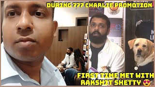 Surya First Time Met With Rakshit Shetty & Raj B Shetty During 777 Charlie Promotion In Mumbai