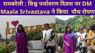 रायबरेली : विश्व पर्यावरण दिवस पर DM Maala Srivastava ने किया  पौध रोपण