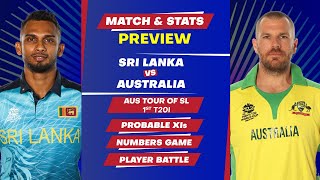 Sri Lanka vs Australia - 1st T20I Match, Predicted Playing XIs & Stats Preview