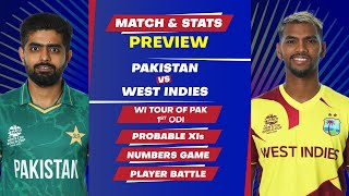 Pakistan vs West Indies - 1st ODI Match, Predicted Playing XIs & Stats Preview