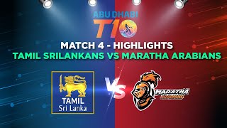 Tamil Sri Lankans vs Maratha Arabians | Full Match Highlights I T10 League I 2017