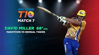 David Miller's quickfire 68* (26)  | Pakhtoon vs Bengal Tigers I T10 League 2017