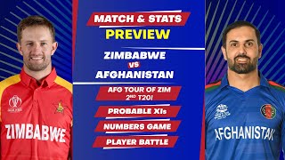 Zimbabwe vs Afghanistan - 2nd T20I Match, Predicted Playing XIs & Stats Preview