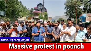 Massive protest in poonch