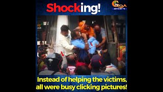 What's wrong with people? Instead of helping the accident victims, all were busy clicking pictures!