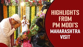 Highlights from PM Modi's Maharashtra visit | PMO