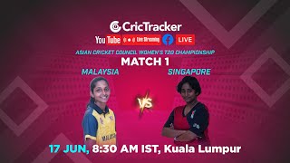 ???? LIVE: ACC Women's T20 Championship Match 1 Malaysia Women v Singapore Women Live Cricket Stream